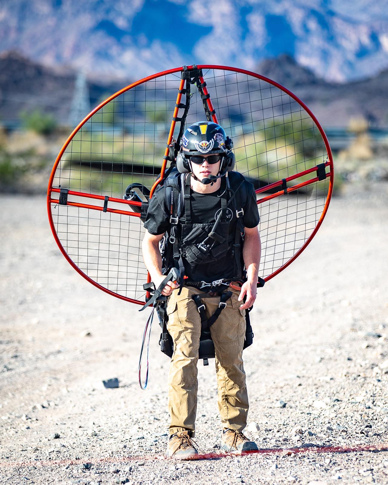 Foot launch paramotor training